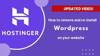 How to Delete and Re-install WordPress on Hostinger | Tricky4you