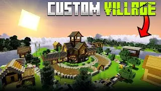 I built a CUSTOM Village in my survival world | Ep04