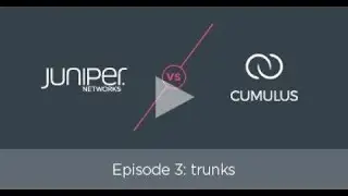 How to configure trunks with Juniper and NVIDIA Cumulus Linux