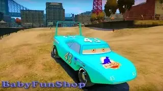 Dinoco King 43 Disney pixar car race Play Set Paxtons Blizzard Blunder
