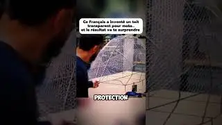 On the Lyon ring road, a French motorcyclist got fed up with getting soaked every time it rained.