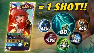NEW META LAYLA 1 SHOT DMG BUILD 2025! (best build & emblem) Build Top Global Layla 2025 - MLBB