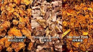 🥕ASMR MUKBANG🥕Crispy Fried Chicken, Jeyuk bokkeum, Suyuk & Kimchi Korean Office Worker!Eating