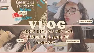 OAB, TO CHEGANDO! estudos, rotina, cronogramas, caderno de lei seca