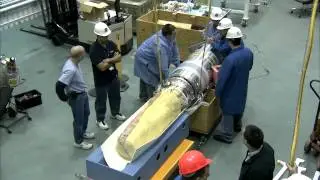 Inflatable spacecraft heat shield ready to launch