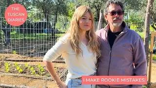 PLANTING A TUSCAN VEGETABLE GARDEN IN TUSCANY (WE MAKE MISTAKES)
