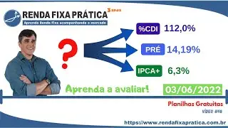 Onde investir na Renda Fixa: Prefixado, CDI/Selic ou IPCA+? → 03/06/2022 - Vídeo 98