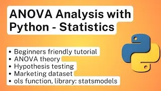 One-way, Two-way ANOVA Analysis with Python - Statistics