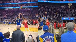 Stunning angles caught from around the arena of Kevon Looney’s game winner against Hawks + more 🔥