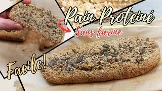 🍞Recette De Pain Proteiné Sans farine Avec des Flocons d'avoine Facile Sans Temps de Repos