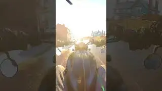 Riding to work with the UK Winter Morning Sun... can't see a thing! 🤣 #indianscoutbobber
