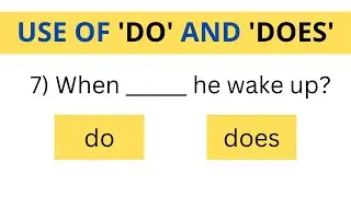 Use of 'Do' and 'Does' - (Part 3)