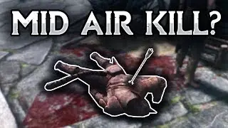 Skyrim - Can you backstab someone in mid-air in The Elder Scrolls V?