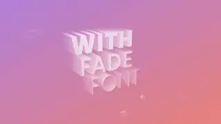 3D Faded Text Animation