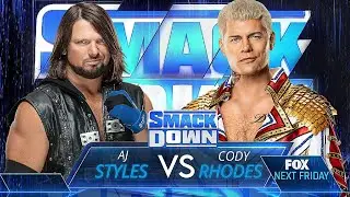 AJ Styles VS Cody Rhodes-Tournament Quarterfinals for the WWE Championship