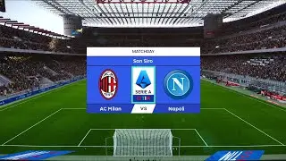 AC Milan vs Napoli | San Siro | 2024-25 Serie A | PES 2021