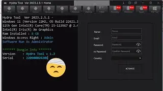 Hydra Dongle Not Activated Please Use Hum Tool To Register And Activate / One Click Solution 💗