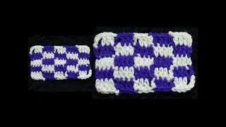 How to Crochet Checkered Rectangles Pattern