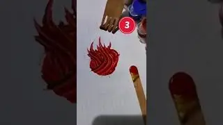 How to draw rose with fork #bestfromwaste #shorts #forkpainting #paintingideas #handmade #newvideo