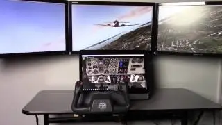 Quad screen X-Plane System with multiple angles and views