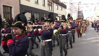 Narrentreffen Rottenburg/ Neckar 2025 am 2. Februar. 100 Jahre Narrenzunft Rottenburg. #13, 4K.