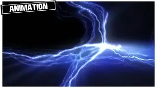 ELECTRICITY ARC ANIME | BLUE LIGHTNING BOLT | MOTION BACKGROUND | FREE STOCK ANIMATION OVERLAY [CCM]