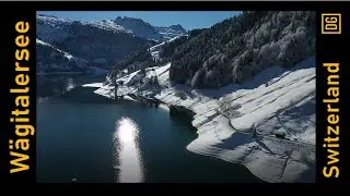 Wägitalersee (Switzerland, Schwyz, Wägital) seen from the surrounding mountains (Bockmattli)