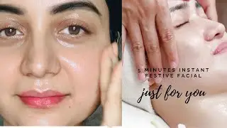 Try this simple & quick 5 min facial to get the most brightest glowing glass skin during Festivals