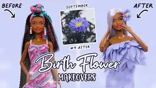 Barbie Birth Flower Doll Makeovers #9: Aster