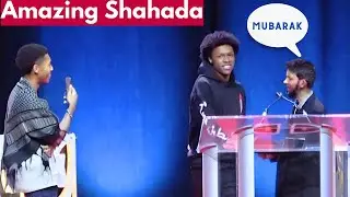 Young Man Isaiah Converts to Islam in front of 10,000 Muslims