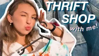 THRIFT SHOP WITH ME!  tips for shopping 2nd hand | SLOW Fashion Week - Emily Louise