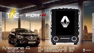 FOR-X X-196RM4-D CP RENAULT MEGANE-4 (2016-2018) Multimedia