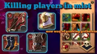 Playing bow of badon in the mist doing PVP and PVE in|| Albion Online || badon with demon boot?