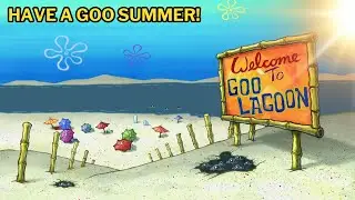 (horizontal) Have A Goo-D Summer at Goo Lagoon! Spongebob Battle for Bikini Bottom