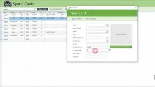 Sports Card Collection Software in MS Access 🔥