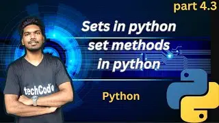 Sets in python | set methods in python | python course for free |