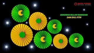 DIY Dekorasi Bulan Ramadan dan Idul Fitri Paling Mudah dari Kertas Origami - Ramadan Decoration