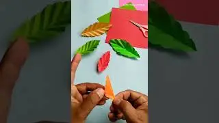 how to make rose flower leaf with origami paper