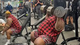 The World's Heaviest Dumbbell Shoulder Press