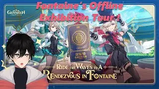 I got invited to Fontaine's Offline Art Exhibition ! POV IRL stream !