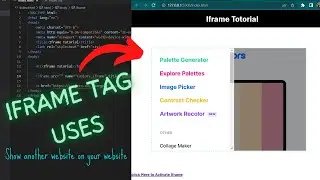 Using IFRAME tag to show other website in our local web page ||  Basic HTML CSS