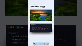 Unveiling Glass Navbar Hack  #coding #webdesign #python #webcode #htmlinterviewquestions