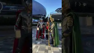 BEHIND THE SCENES OF FILMING WITH DISNEYLAND PARIS ❤️ #AvengersCampus #Marvel #Disney #Thor #Loki