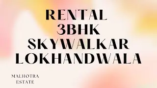Rental 3 BHK @ Skywalkar 1.05 lac  building Lokhandwala Complex, Andheri West Mumbai