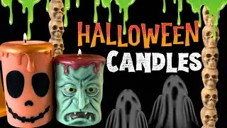 Making Halloween Candles in the New Moulds from @Link_Anjou