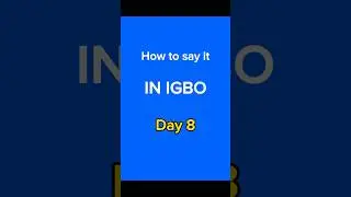 How to say (What is it?) in Igbo🤔👱‍♀️💁‍♂️ #igbo  #learnIgbo #igboamaka