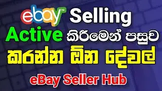 What We Do After Active eBay Selling 2024 | #ebay Seller Hub Sinhala