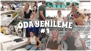 ODAMIZI BAŞTAN SONA DEĞİŞTİRİYORUZ! #1 | Vlog, Ikea, Oda Yenileme