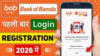 bank of baroda mobile banking registration ! bob world app me register kaise kare ! BOB World App
