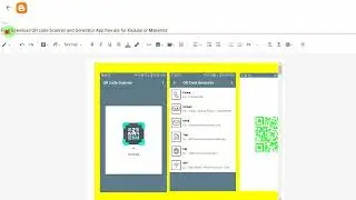 Free QR code Scanner and Generator App free aia for Kodular or Makeroid